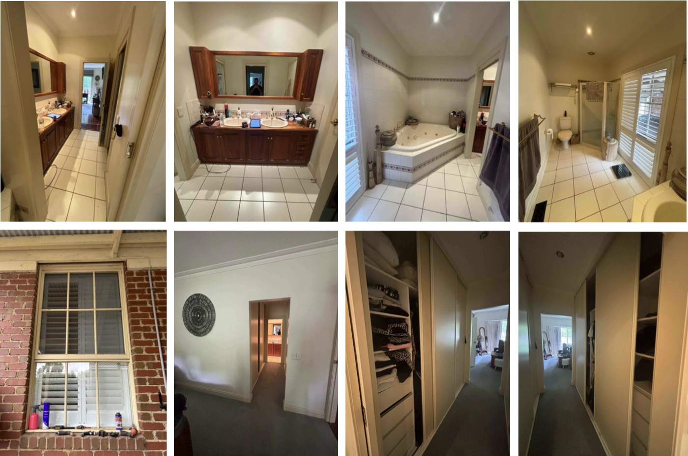 The original dated, awkward bathroom before redesign